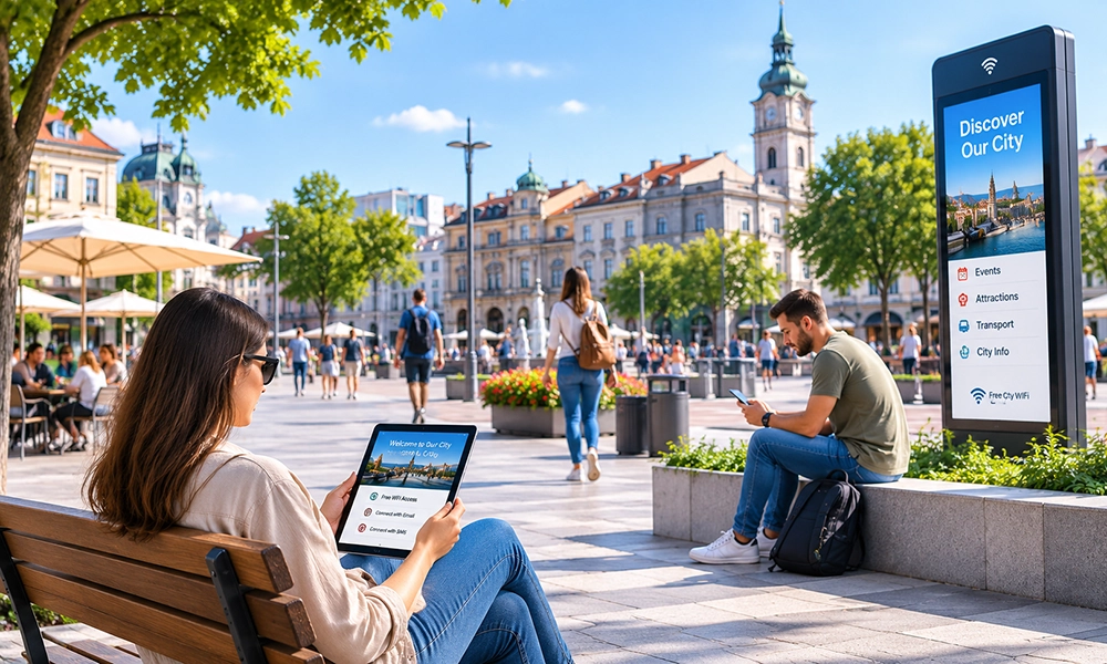City WiFi visitors and citizens Improve connectivity across your city