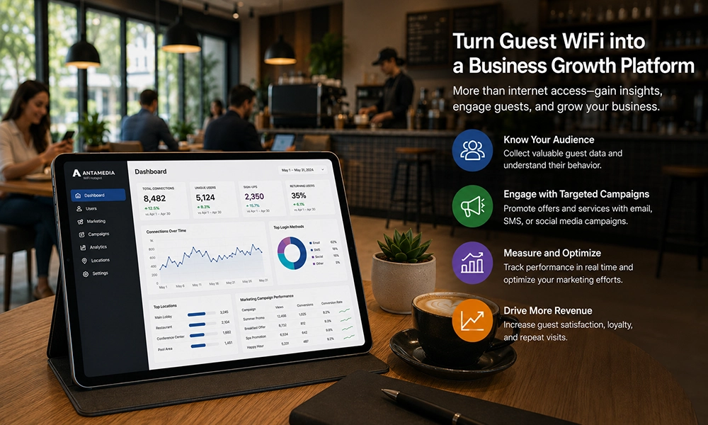 Guest WiFi Marketing Guest WiFi marketing and customer engagement