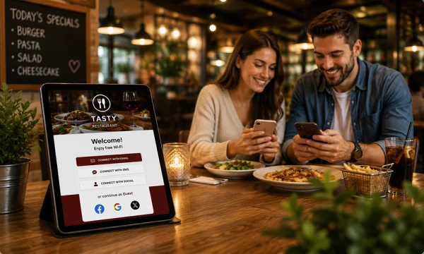 Professional Restaurant Guest WiFi with branded login portal
